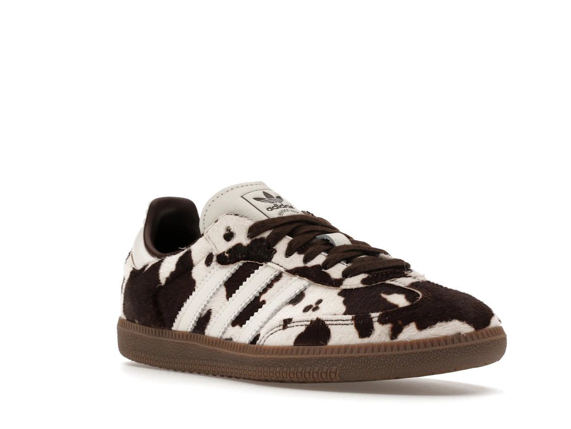 adidas Samba OG Cow Print Dark Brown White (Women's) - vue secondaire A