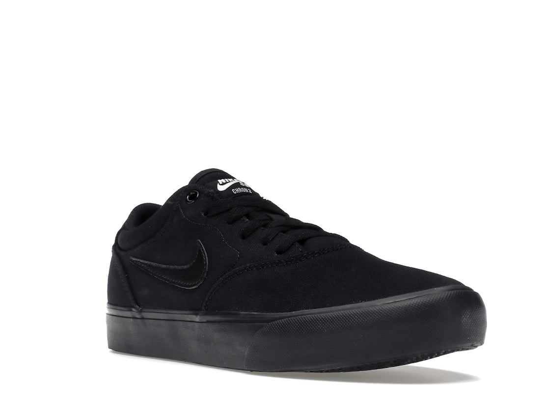 Nike SB Chron 2 Canvas Triple Black - vue secondaire A