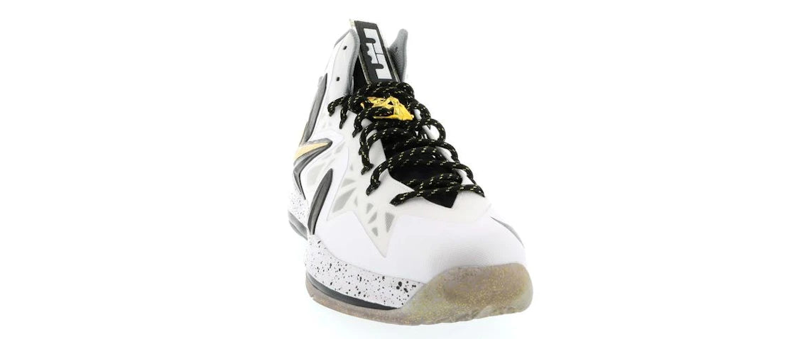 Nike LeBron X Elite+ White Gold - vue secondaire A