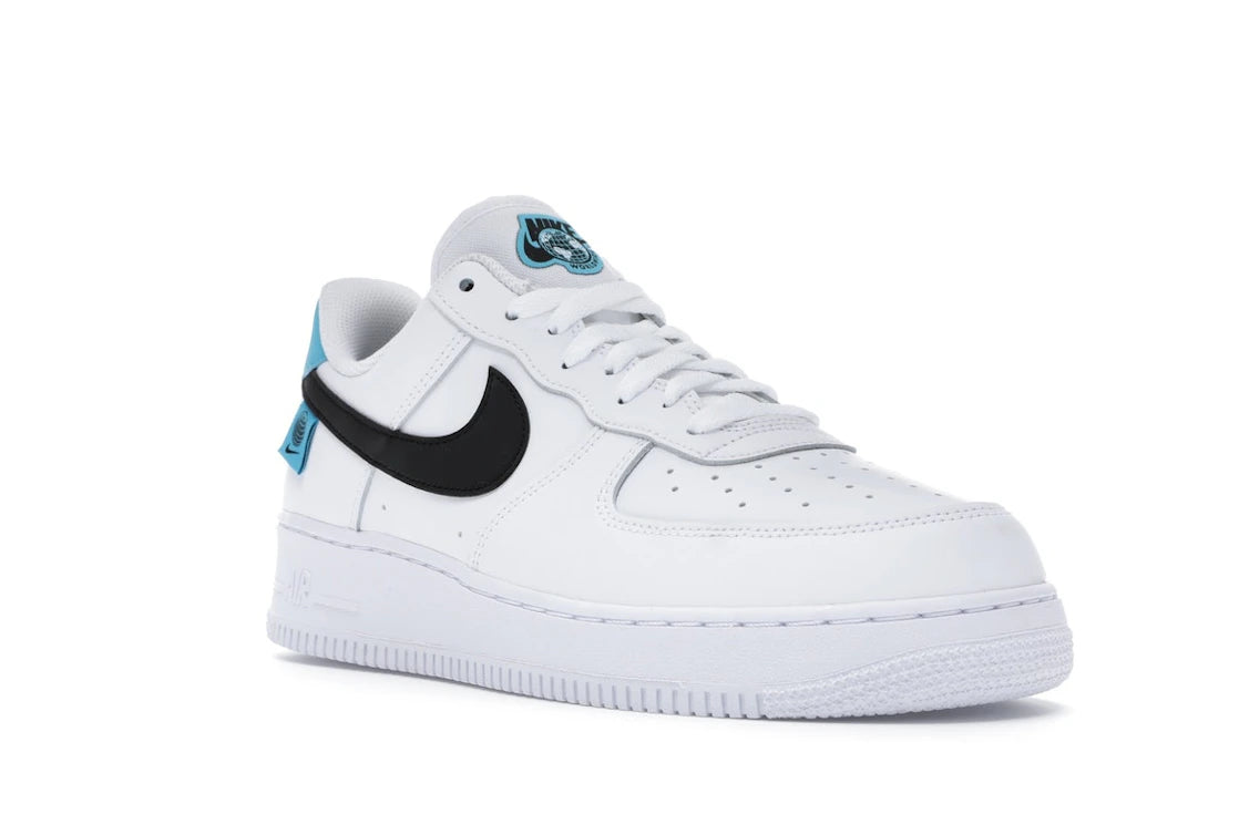 Nike Air Force 1 Low Worldwide White Blue Fury Black - vue secondaire A