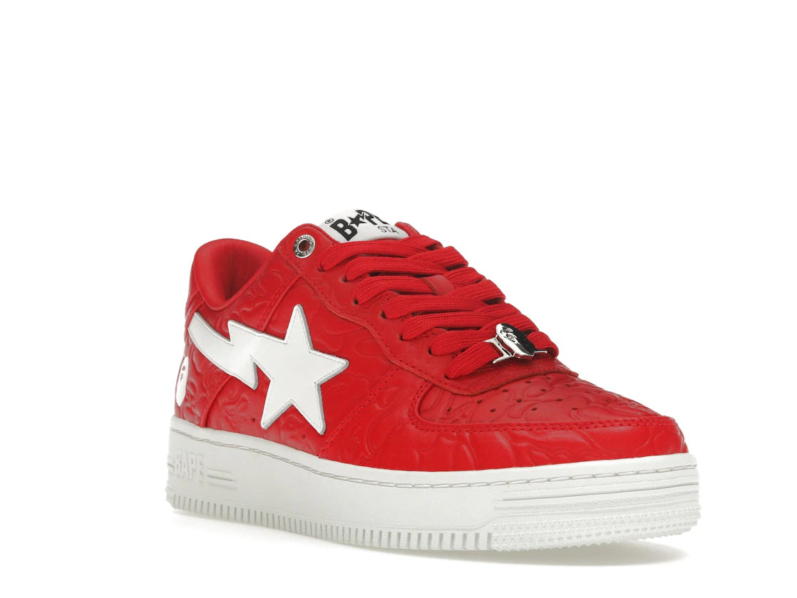 A Bathing Ape Bape Sta Low #3 Line Camo Red - vue secondaire A