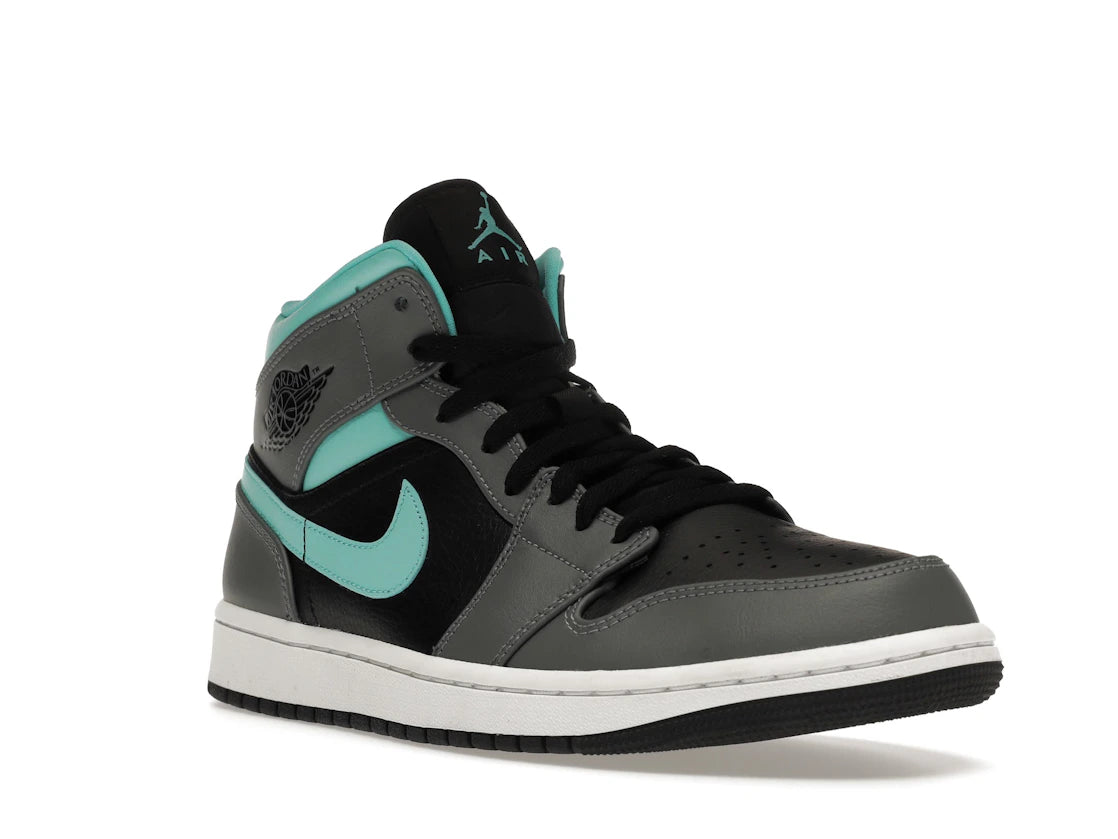 Jordan 1 Mid Grey Aqua - vue secondaire A