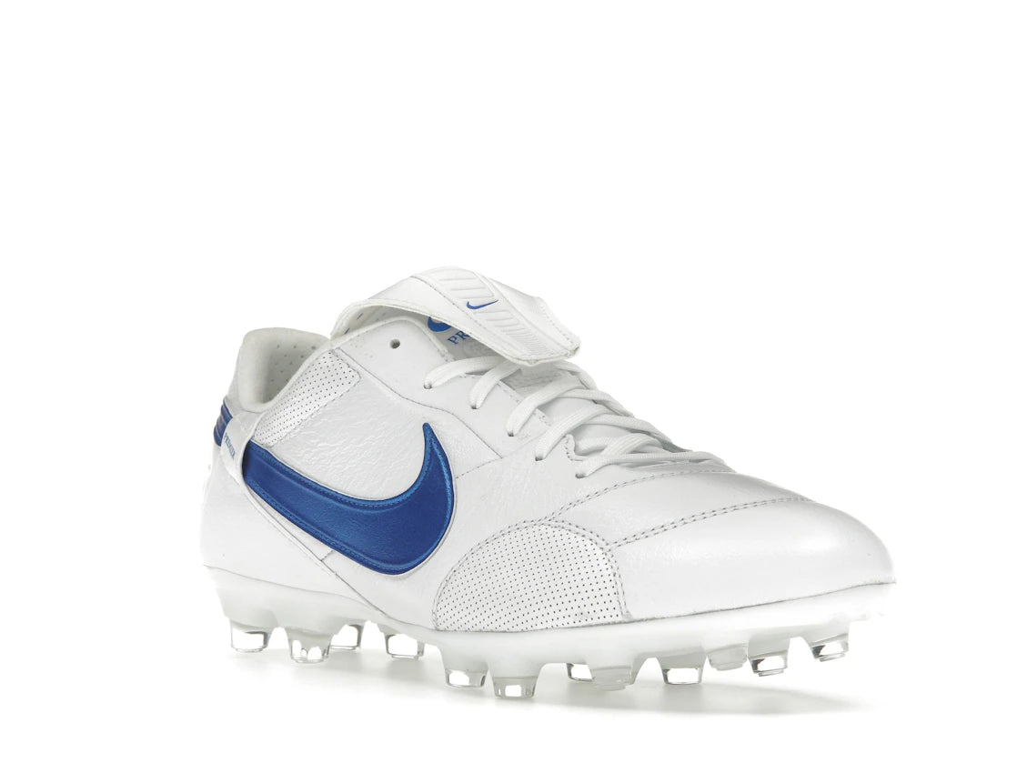 Nike Premier 3 FG White Signal Blue - vue secondaire A
