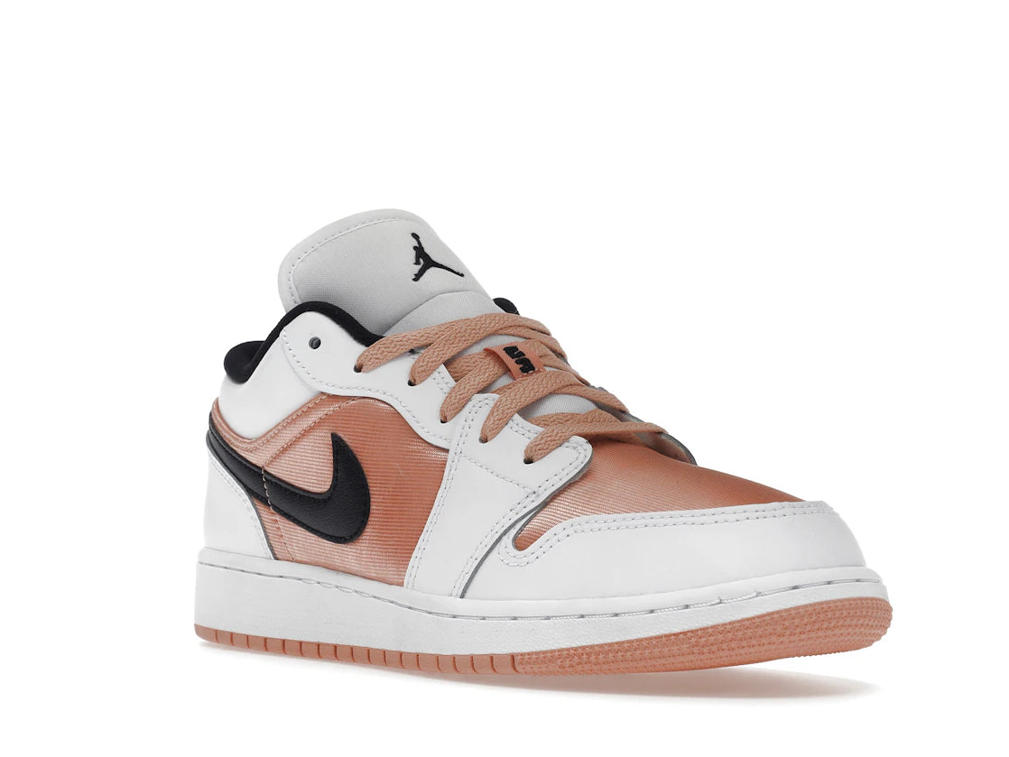 Jordan 1 Low White Light Madder Root (GS) - vue secondaire A