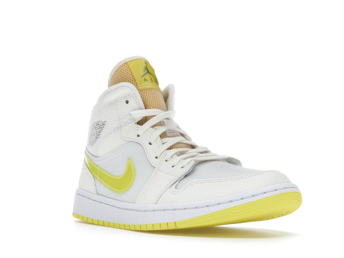 Jordan 1 Mid SE Voltage Yellow (Women's) - vue secondaire A