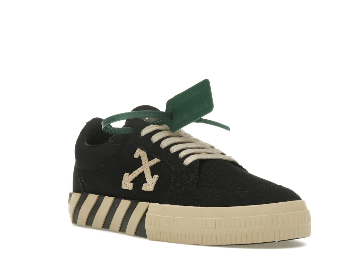 OFF-WHITE Vulc Low Black Beige - vue secondaire A