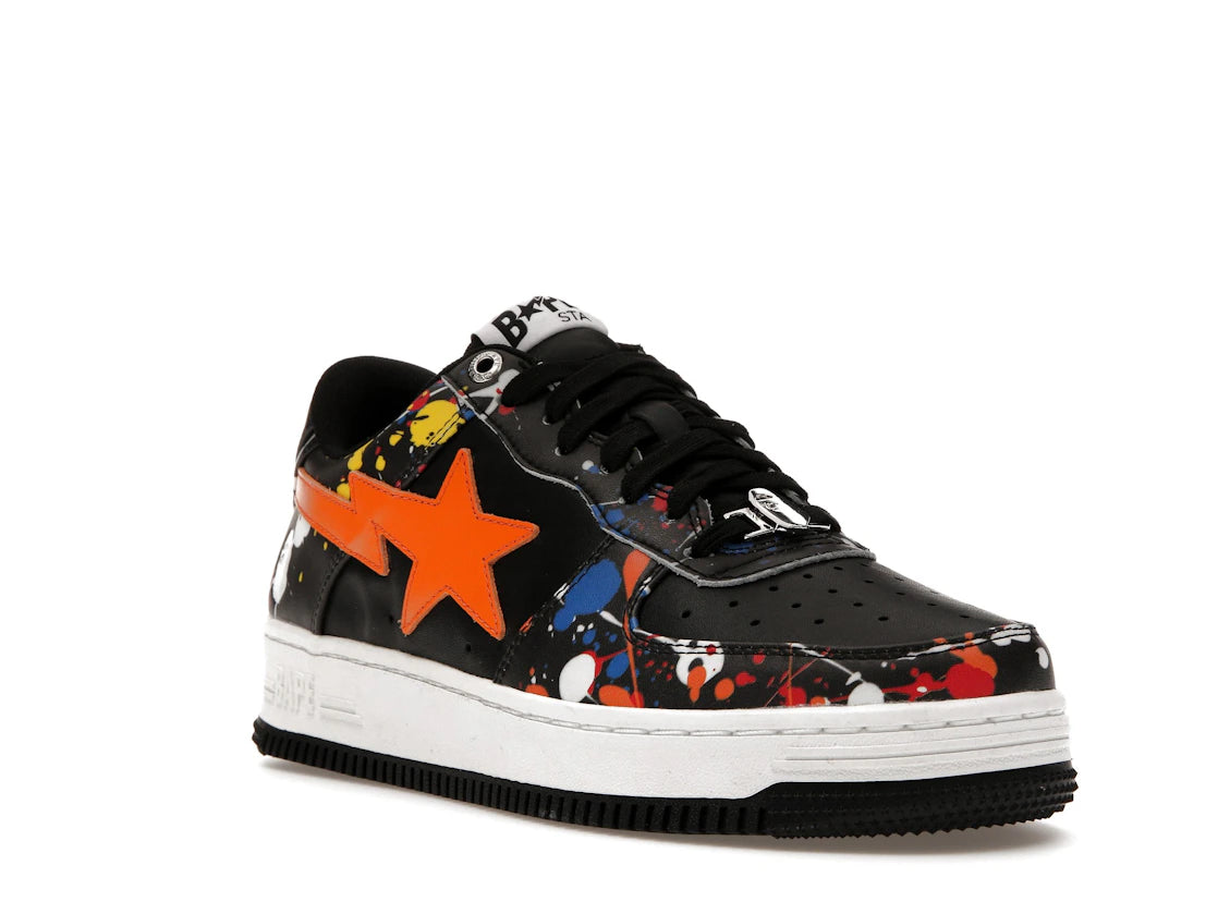 A Bathing Ape Bape Sta Paint Splatter Black - vue secondaire A