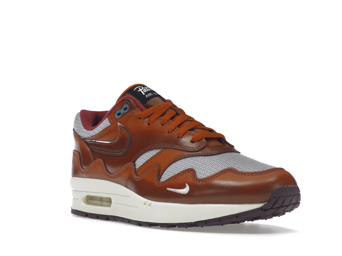 Nike Air Max 1 Patta The Next Wave Dunkelrot - vue secondaire A