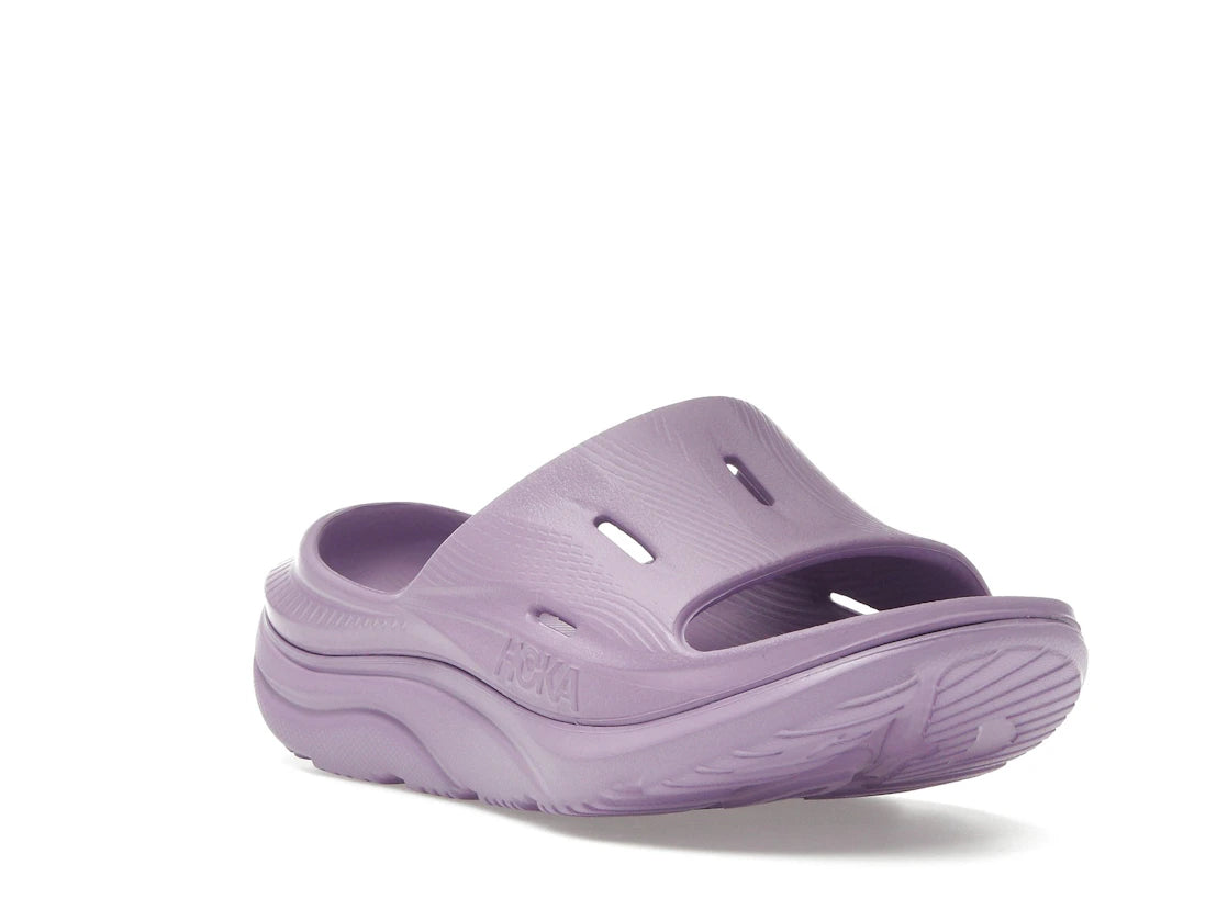 Hoka One One Ora Recovery Slide 3 Violet Bloom - vue secondaire A