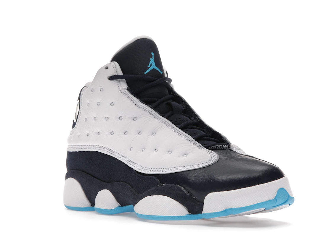 Jordan 13 Retro White Obsidian Powder Blue (GS) - vue secondaire A