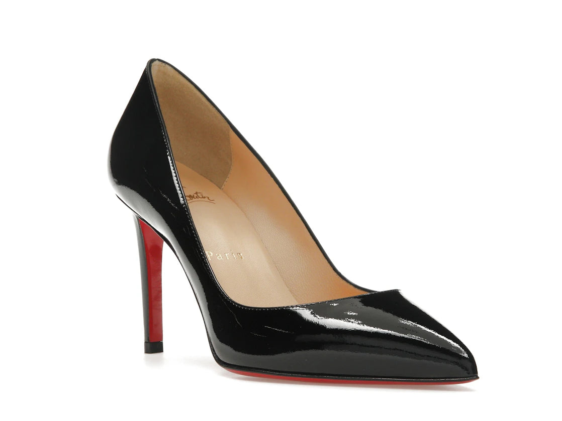 Christian Louboutin Pigalle 85mm Pump Black Patent Leather - vue secondaire A