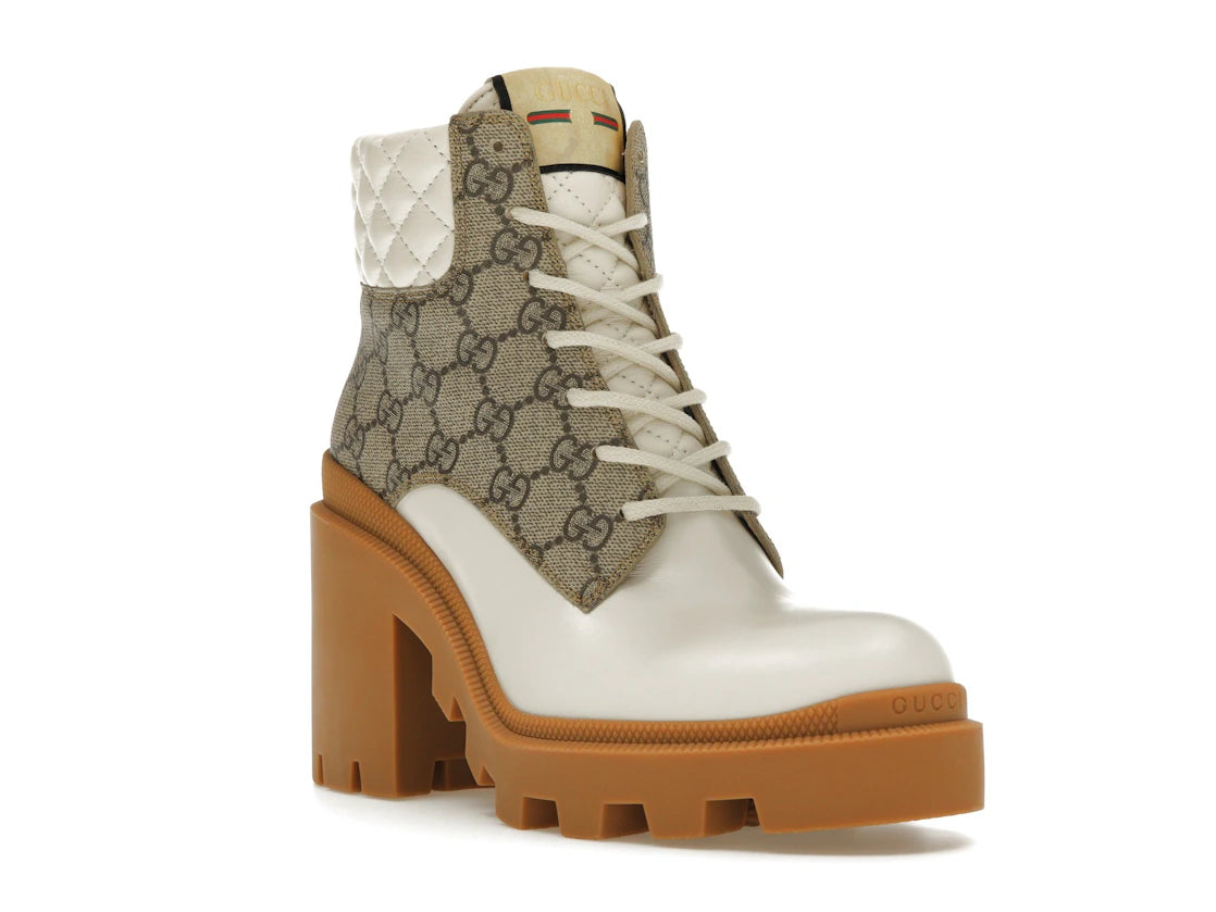 Gucci GG Ankle Boot Beige White (Women's) - vue secondaire A