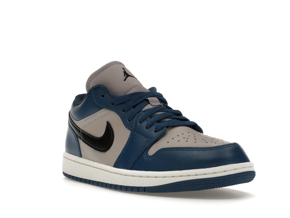 Jordan 1 Low French Blue College Grey (Women's) - vue secondaire A