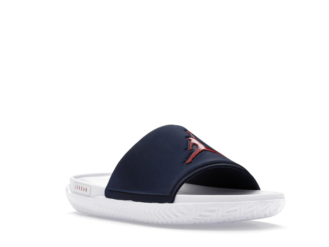 Jordan Jumpman Slide Midnight Navy White Gym Red - vue secondaire A