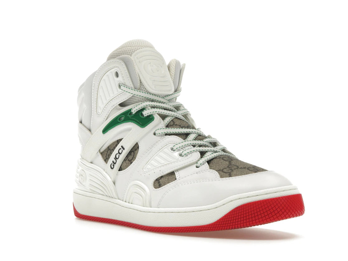 Gucci Basket White Demetra Red (Women's) - vue secondaire A