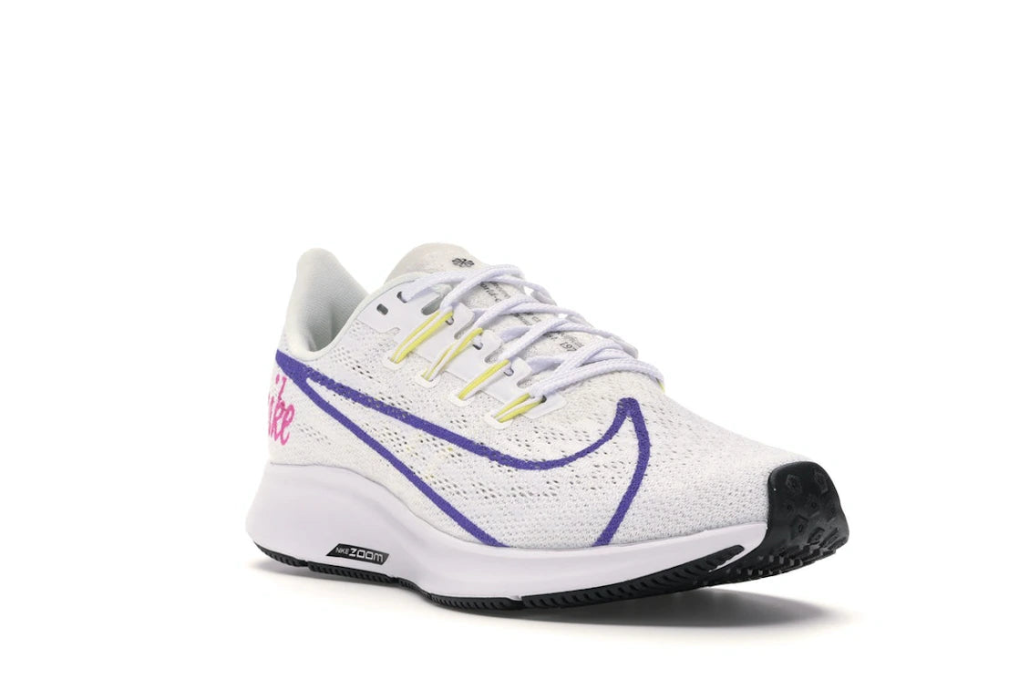 Nike Air Zoom Pegasus 36 White Psychic Purple (Women's) - vue secondaire A