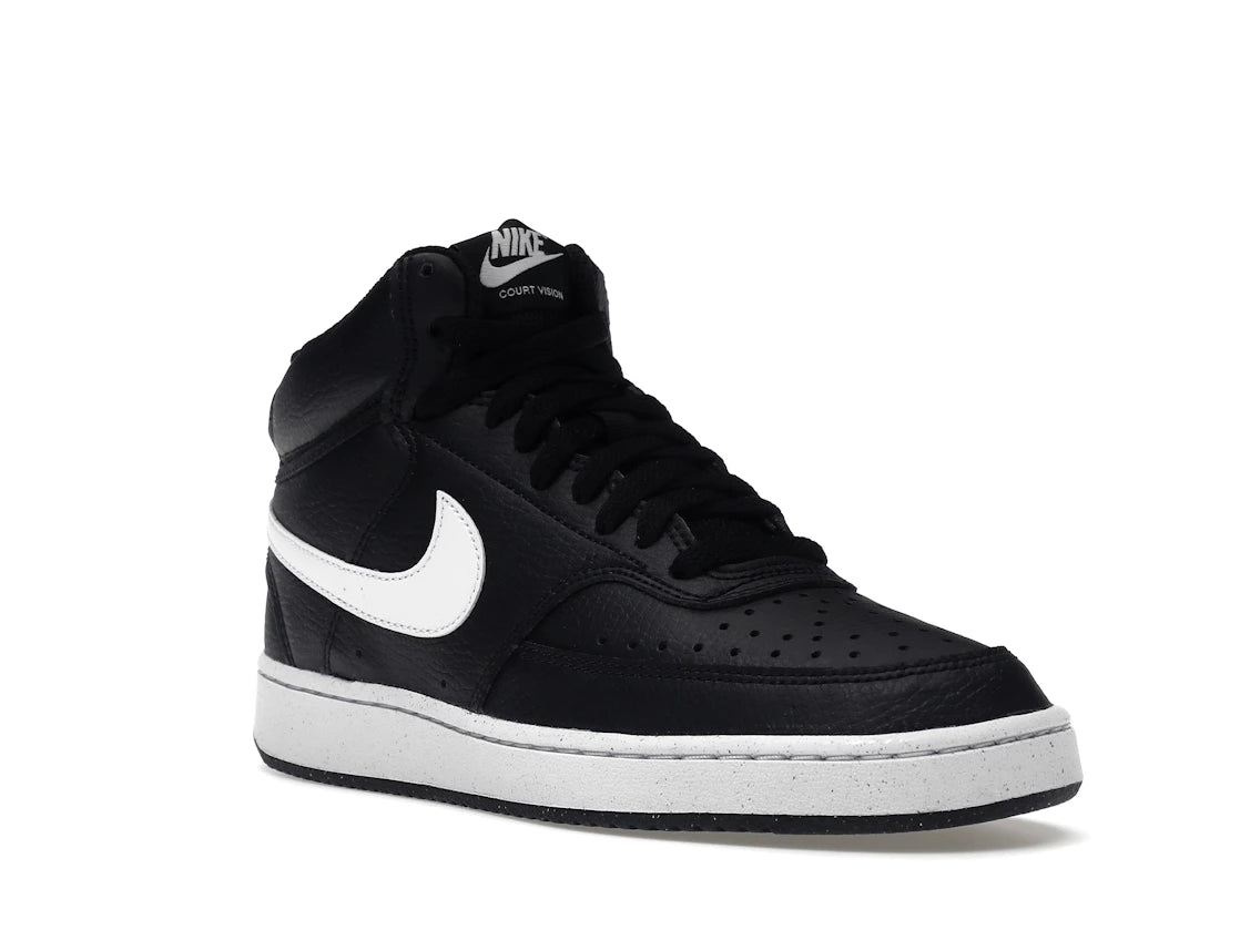 Nike Court Vision Mid Next Nature Black White - vue secondaire A