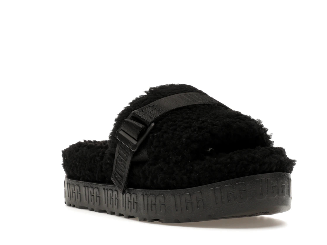 UGG Fluffita Slide Black (Women's) - vue secondaire A