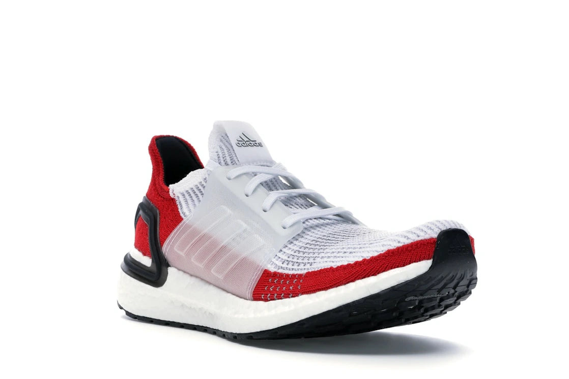 adidas Ultra Boost 19 White Scarlet - vue secondaire A