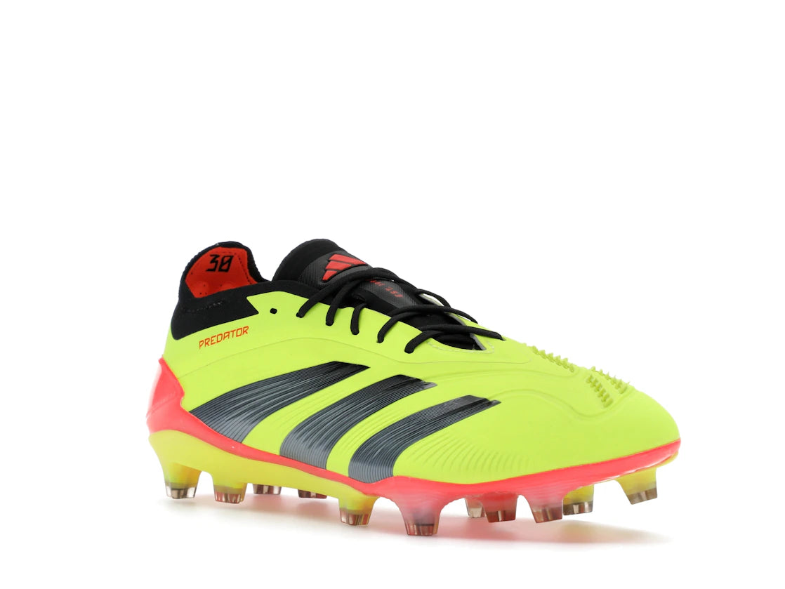 adidas Predator 24 Elite Low FG Team Solar Yellow Core Black Solar Red - vue secondaire A