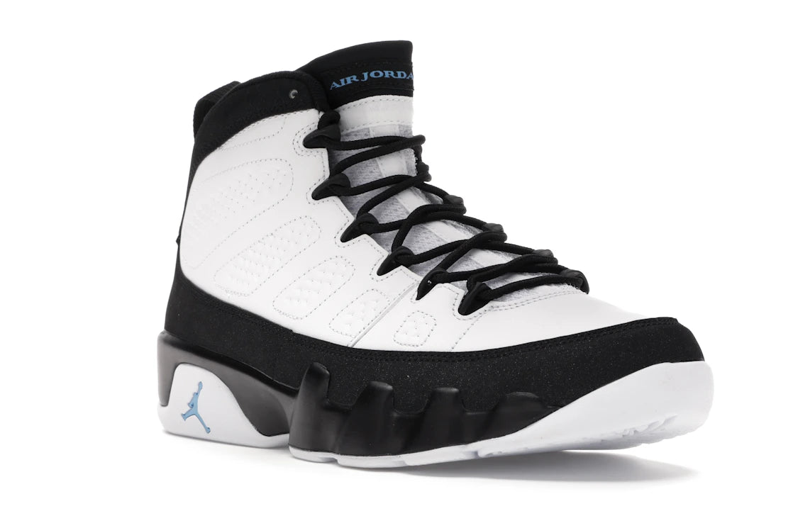 Jordan 9 Retro University Blue - vue secondaire A