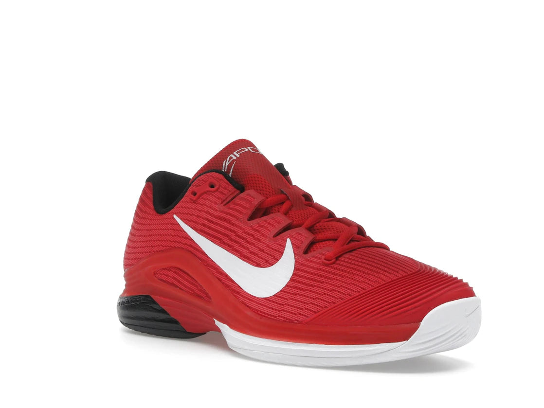 Nike Court Air Zoom Vapor 12 HC University Red Black Gym Red White - vue secondaire A