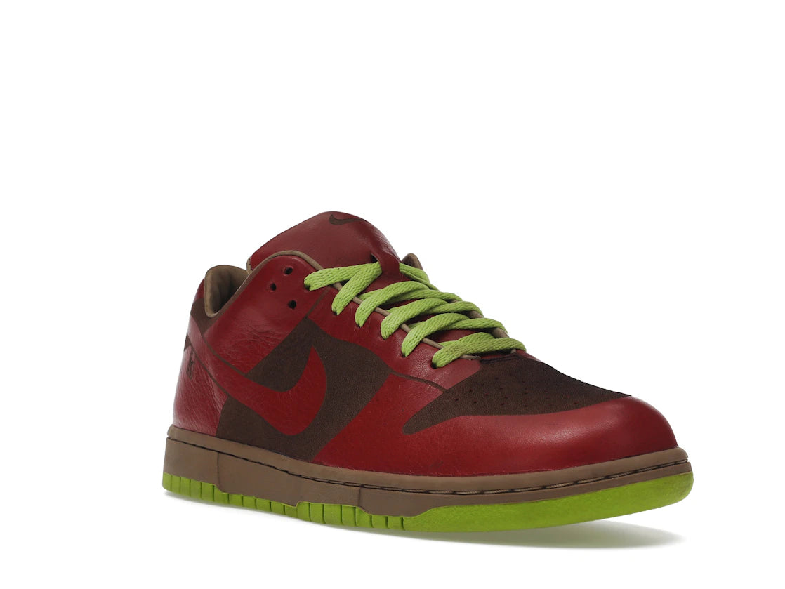 Nike Dunk Low 1-Piece Laser Varsity Red Chartreuse - vue secondaire A