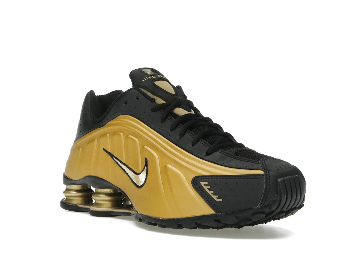 Nike Shox R4 Metallic Gold Black (2025) - vue secondaire A