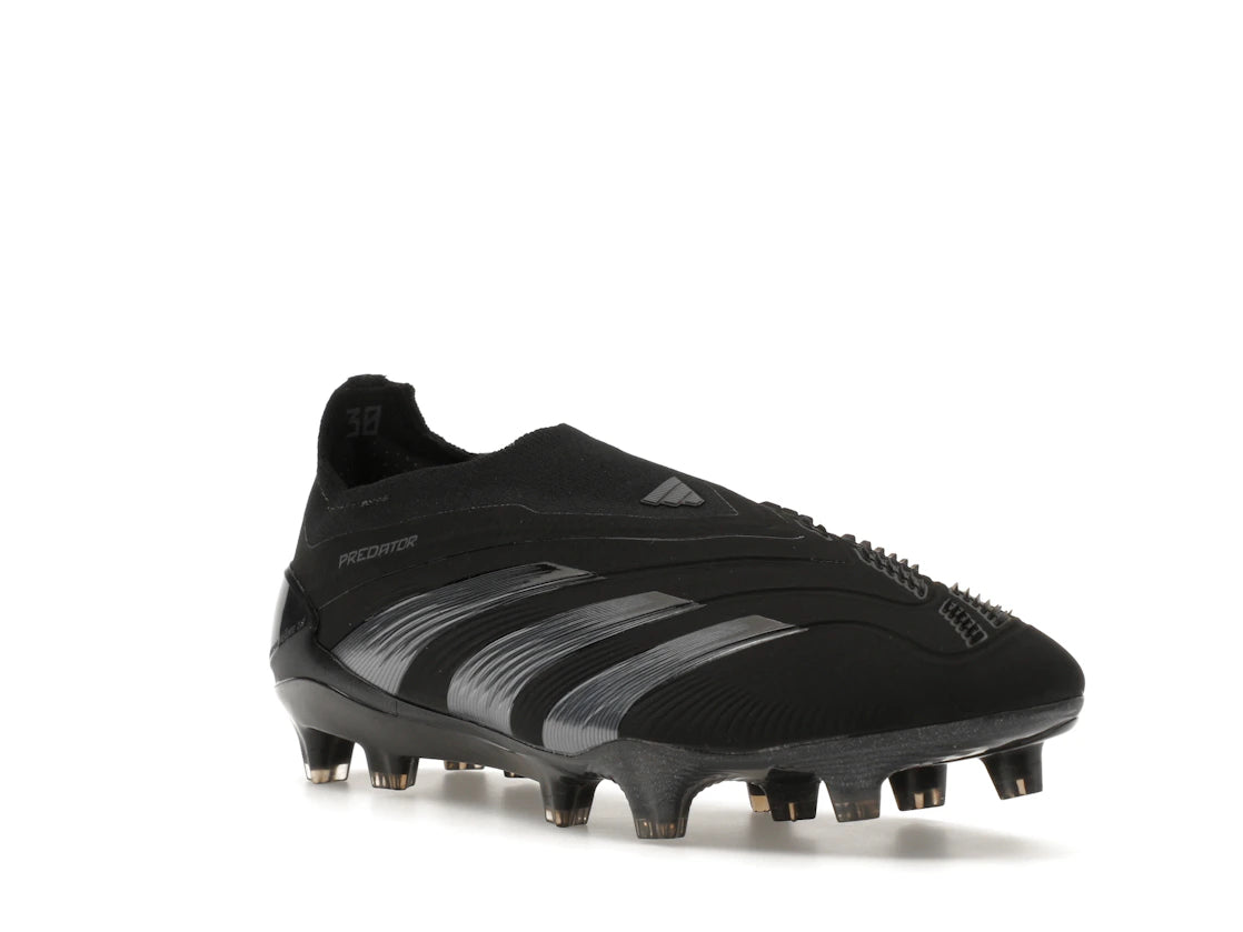 adidas Predator 24 Elite Laceless FG Core Black Carbon - vue secondaire A