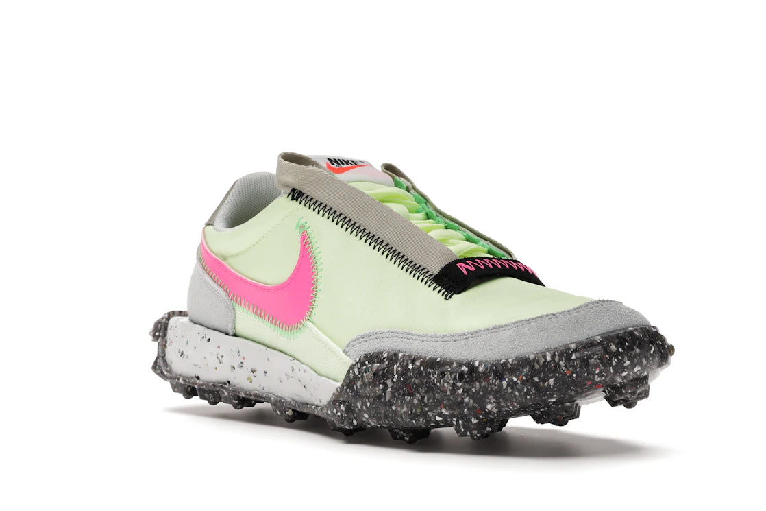 Nike Waffle Racer Crater Barely Volt (Women's) - vue secondaire A