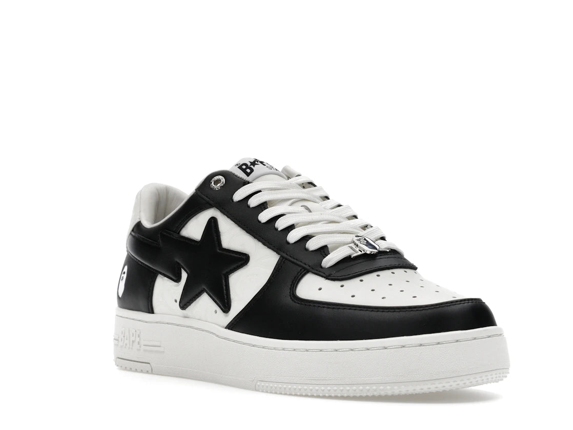 A Bathing Ape Bape Sta Low #3 White Black Cloud Camo - vue secondaire A