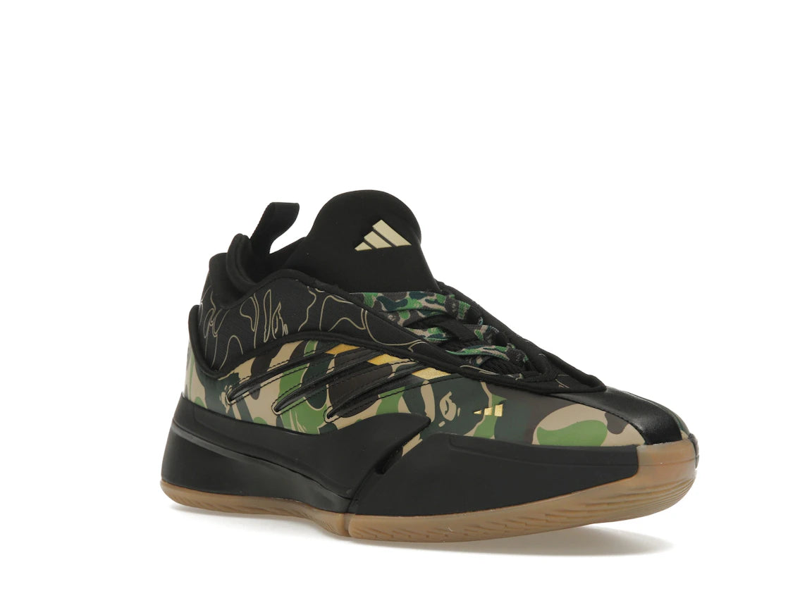 adidas Dame 9 Bape Black Green - vue secondaire A