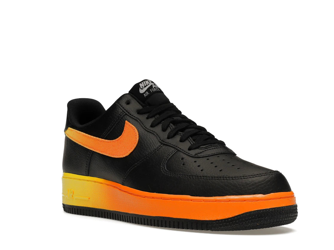 Nike Air Force 1 Low Black Yellow Orange - vue secondaire A
