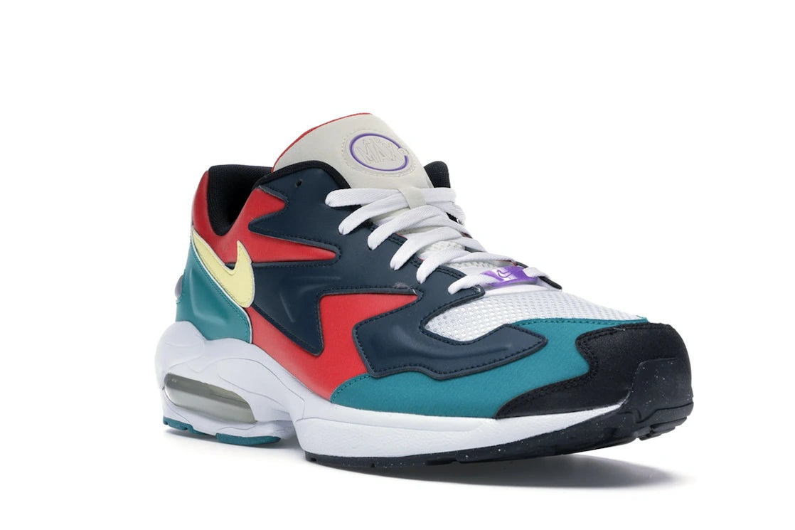 Nike Air Max2 Light Habanero Red Navy Emerald - vue secondaire A