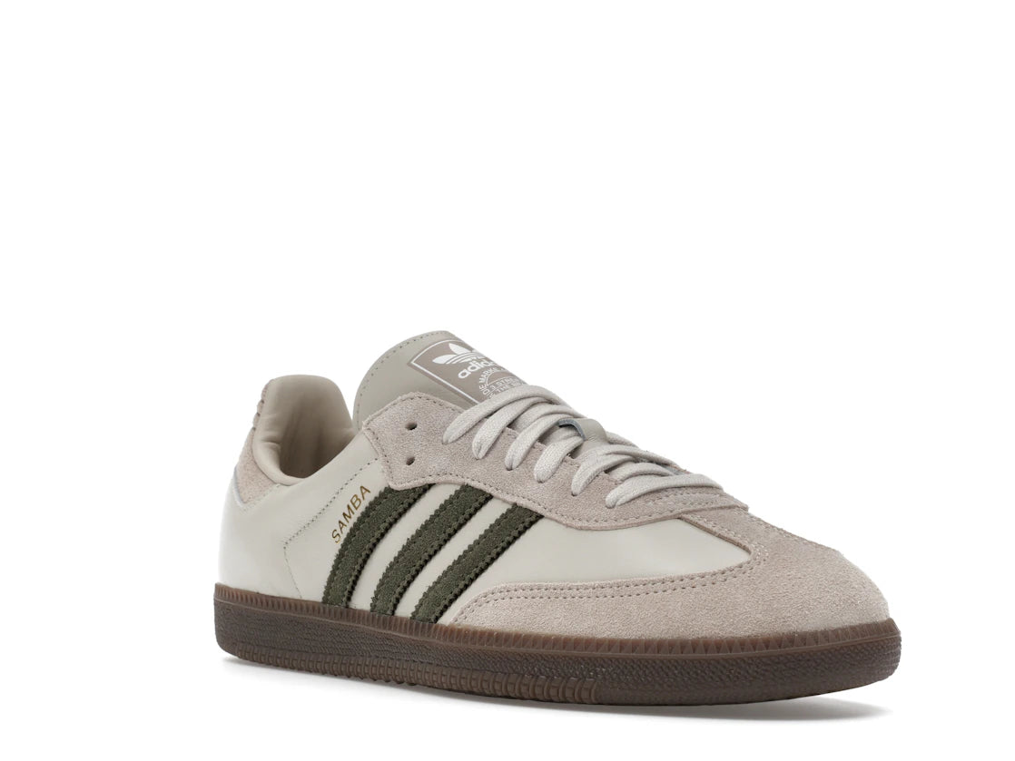 adidas Samba OG Aluminum Dark Khaki - vue secondaire A