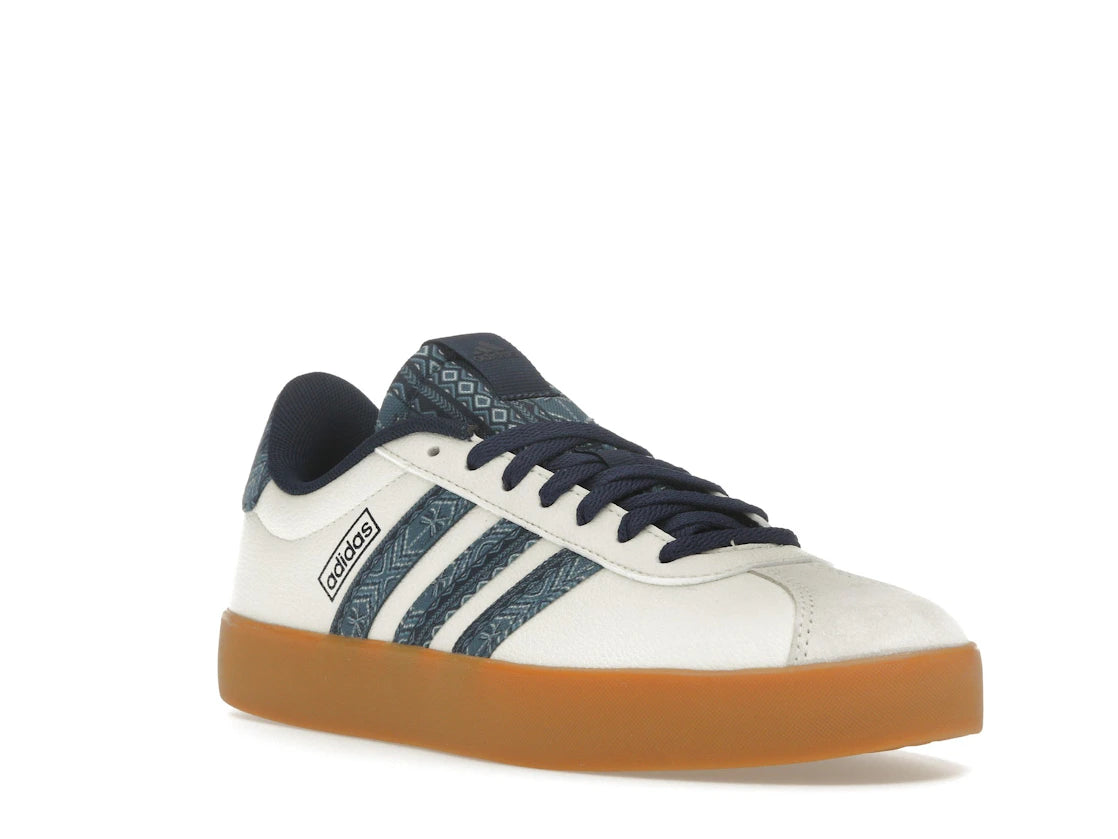 adidas Vl Court 3.0 Off White Night Indigo Gum (Women's) - vue secondaire A