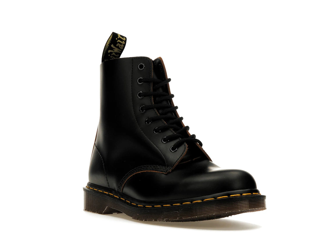 Dr. Martens 1460 Vintage Made In England Lace Up Boot Black Quilon - vue secondaire A