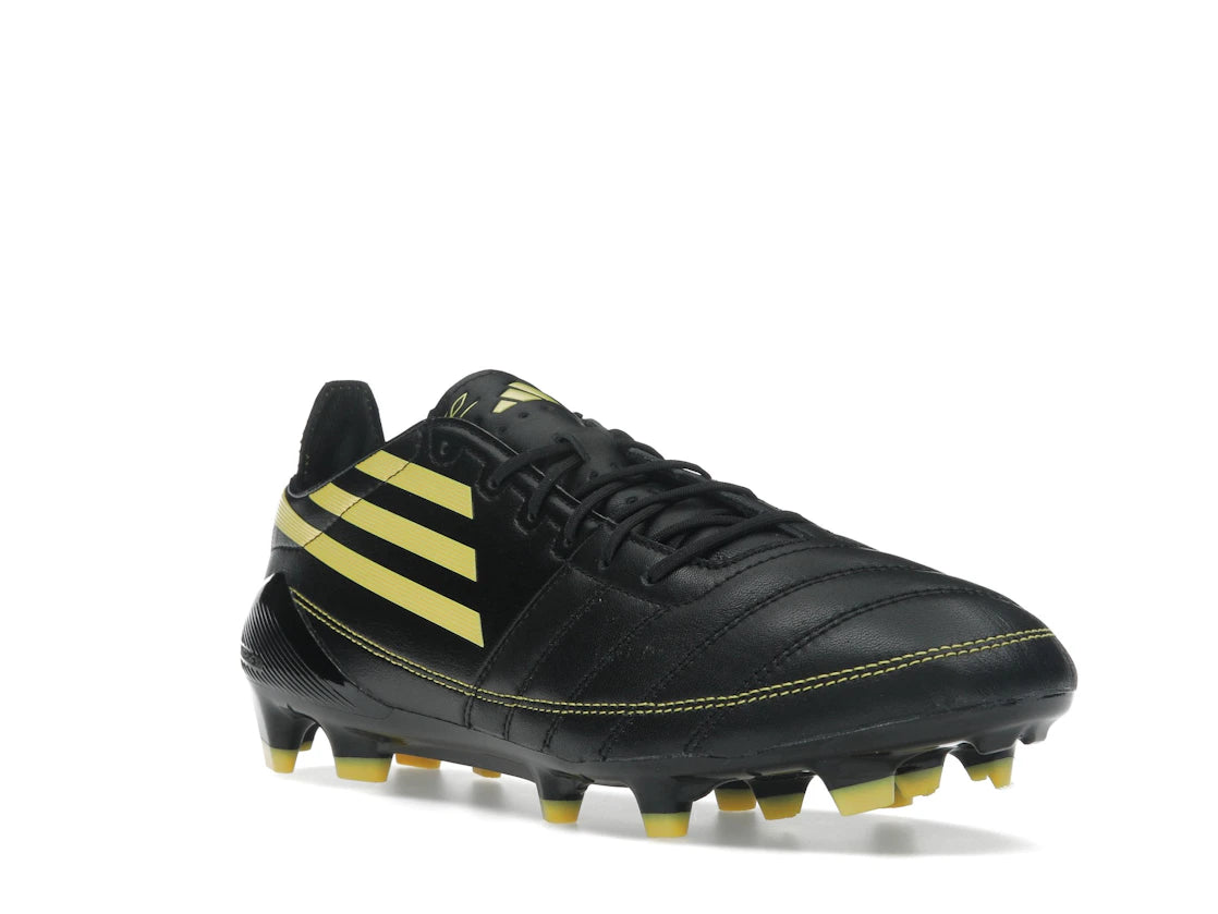 adidas F50 Elite Leather 2010 FG Remake Pack Schwarz Gelb - vue secondaire A