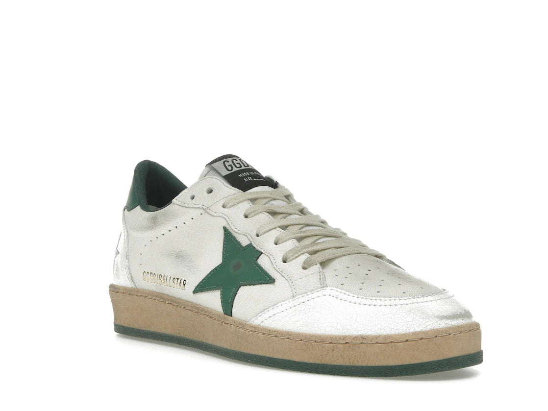 Golden Goose Ball Star White Green Star - vue secondaire A
