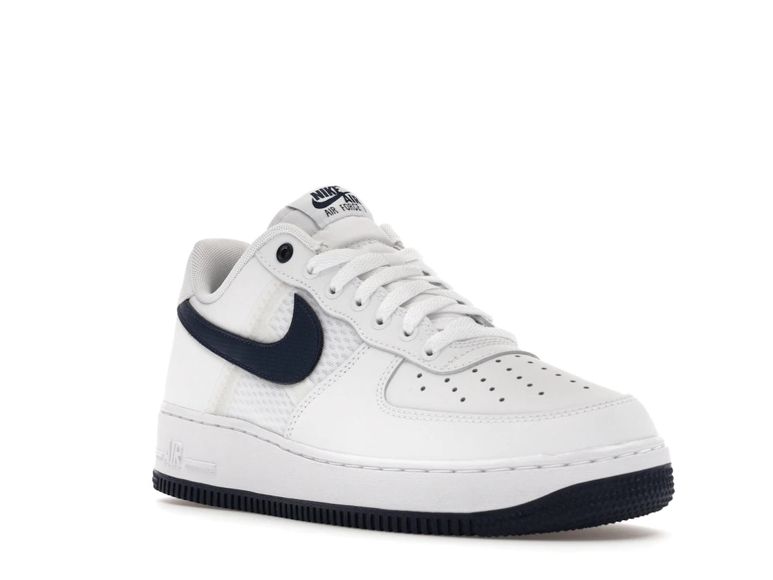 Nike Air Force 1 Low '07 LV8 SE Mesh Tape White Midnight Navy - vue secondaire A