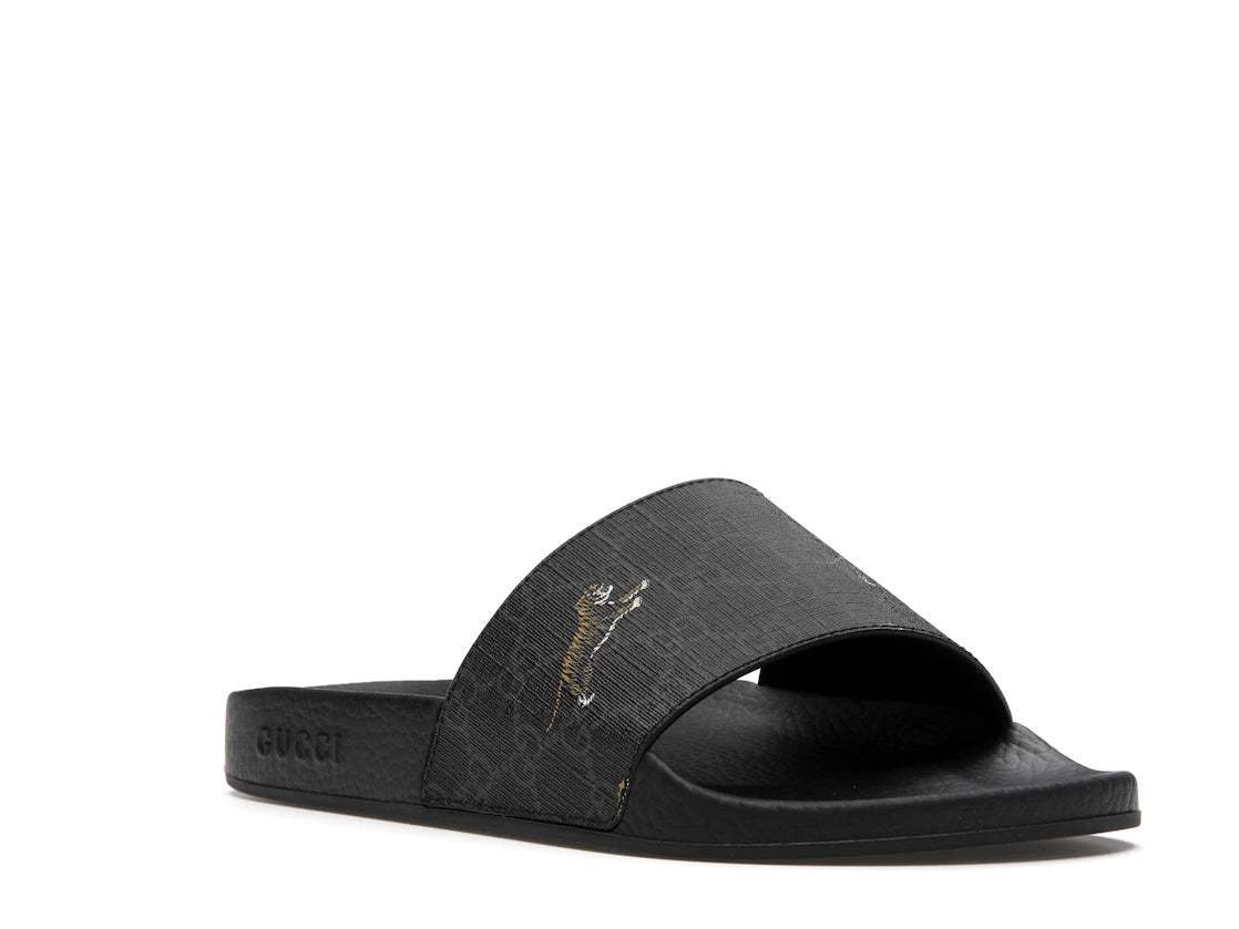 Gucci Slide GG Supreme Tigers - vue secondaire A