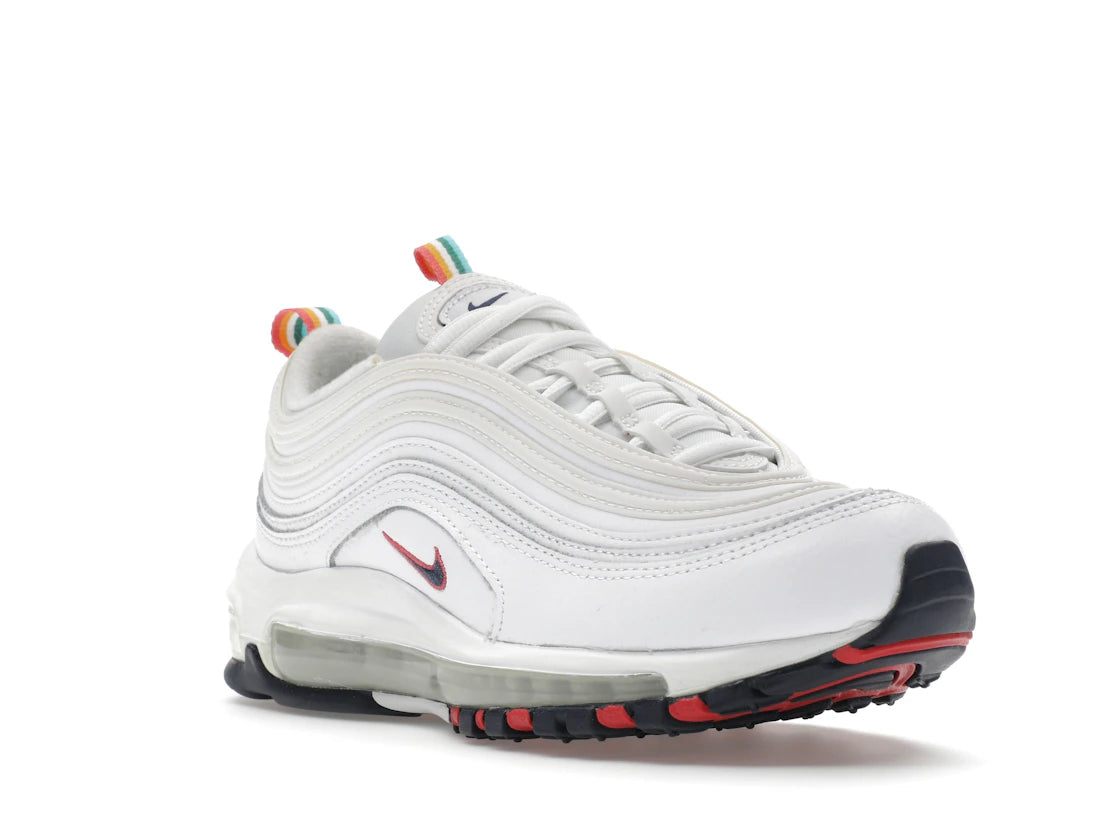 Nike Air Max 97 White Multi Color Pull Tabs (Women's) - vue secondaire A