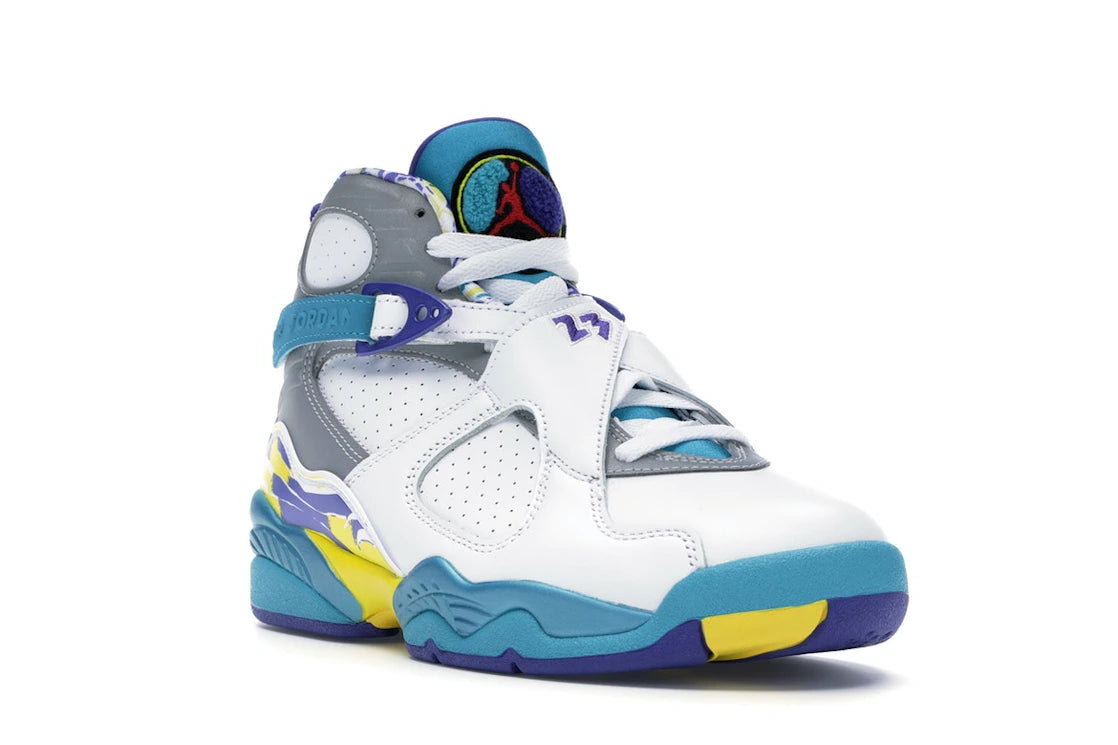 Jordan 8 Retro White Aqua (2019) (Women's) - vue secondaire A