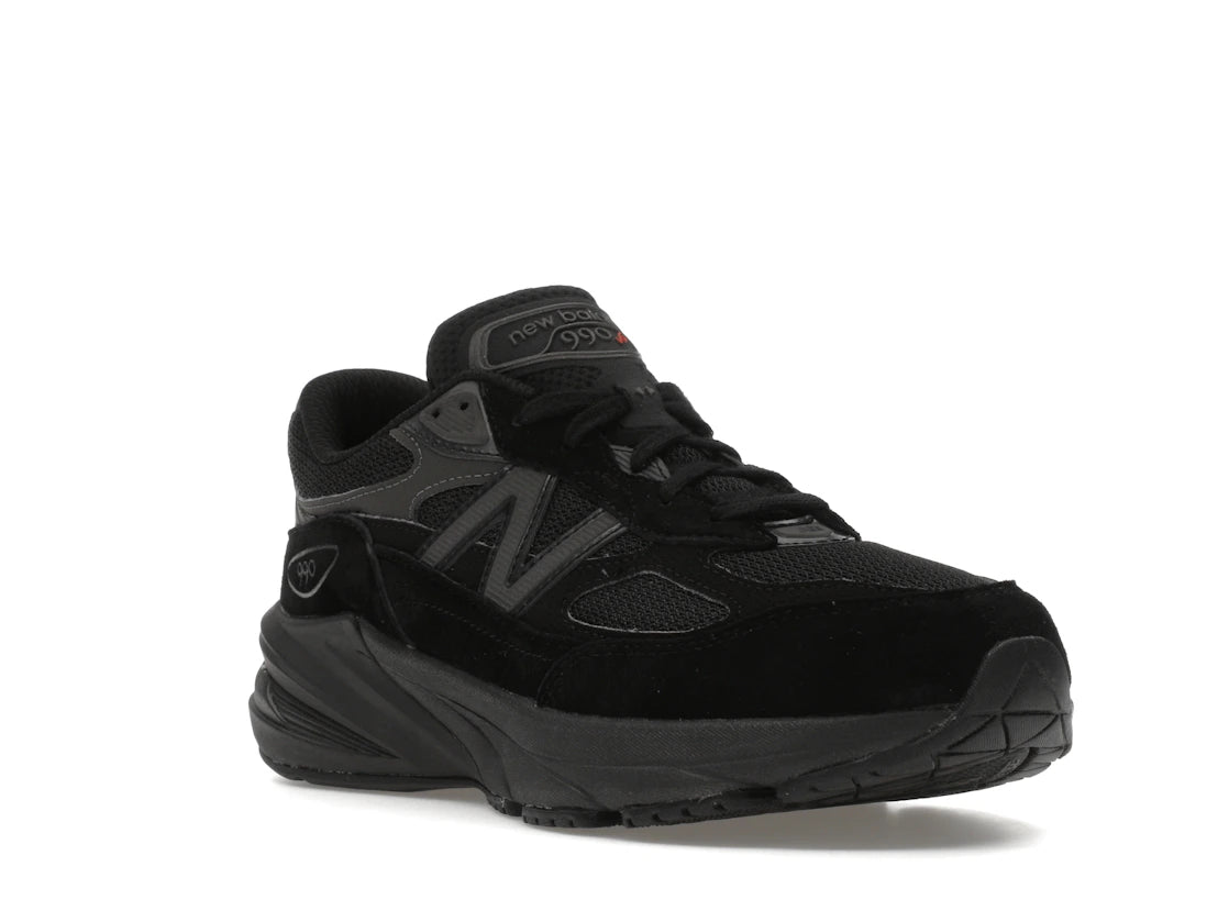 New Balance 990v6 Triple Black (GS) - vue secondaire A