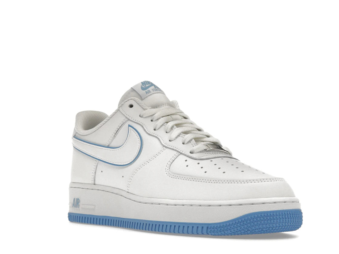 Nike Air Force 1 '07 Low White University Blue Sole - vue secondaire A
