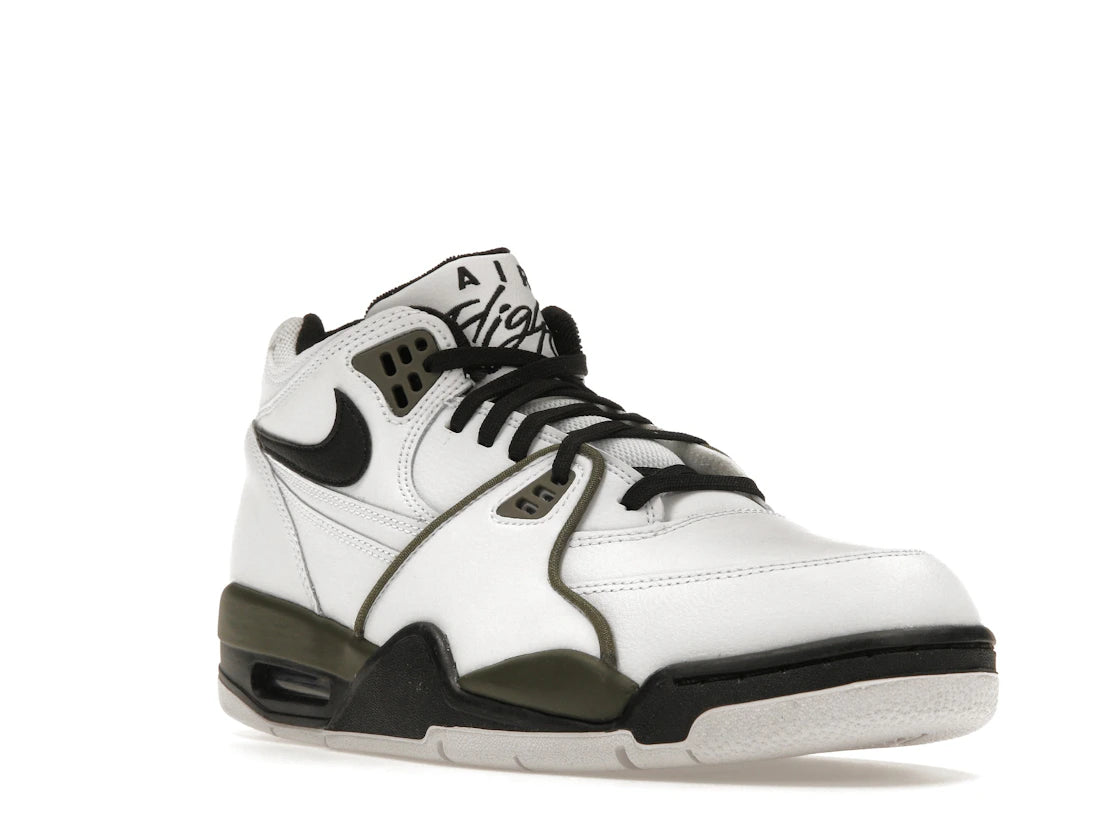 Nike Air Flight '89 White Black Olive - vue secondaire A