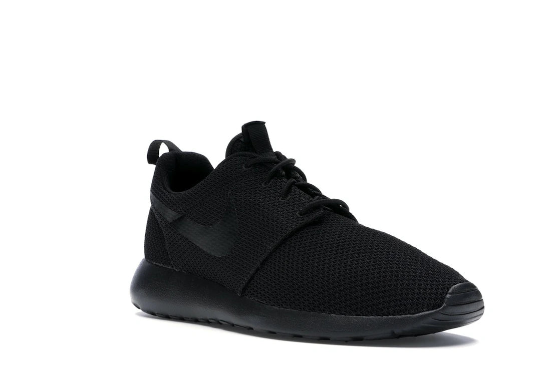Nike Roshe Run Triple Black - vue secondaire A