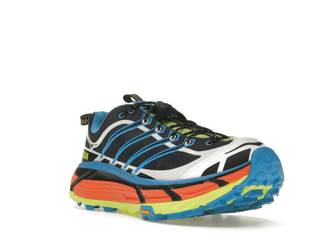 Hoka One One Mafate Three2 Black Diva Blue - vue secondaire A