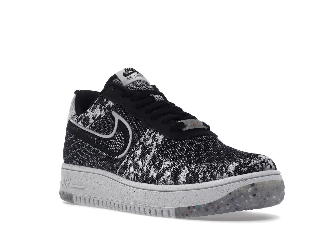 Nike Air Force 1 Low Crater Flyknit Black White Melange - vue secondaire A