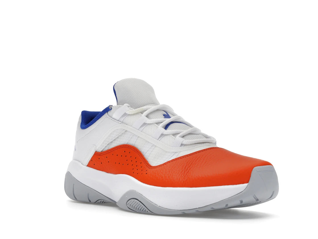 Jordan 11 CMFT Low White Safety Orange Hyper Royal - vue secondaire A